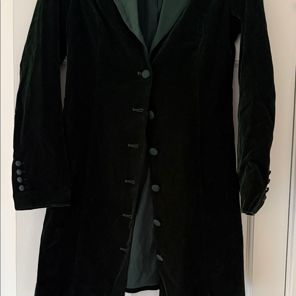 Worn Once! Pomander Place Size 4 Green Velvet Blazer Mini Dress - Picture 4 of 4